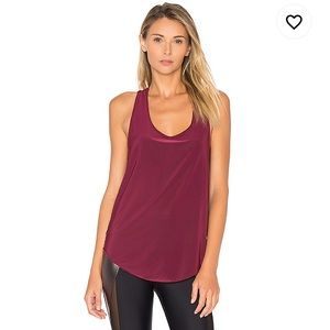 Onezie Glossy Flow Tank in Burgundy